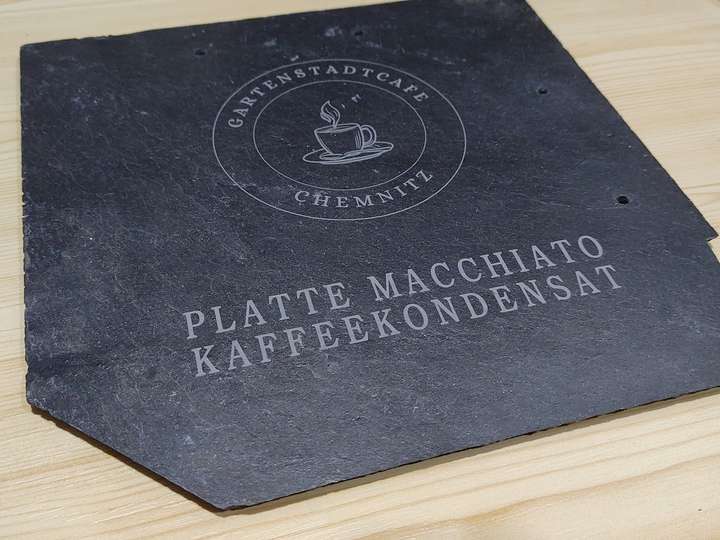 Platte Macchiato Kaffeekondensat
