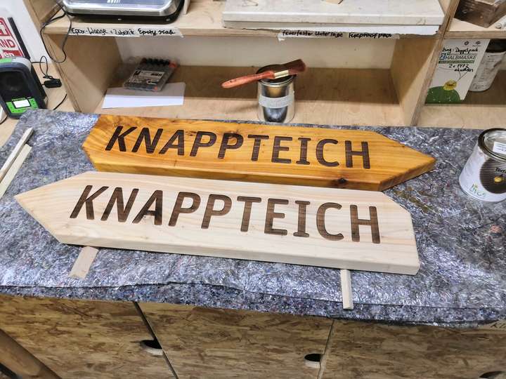 Der Chemnitzer Knappteich und seine neue Beschilderung